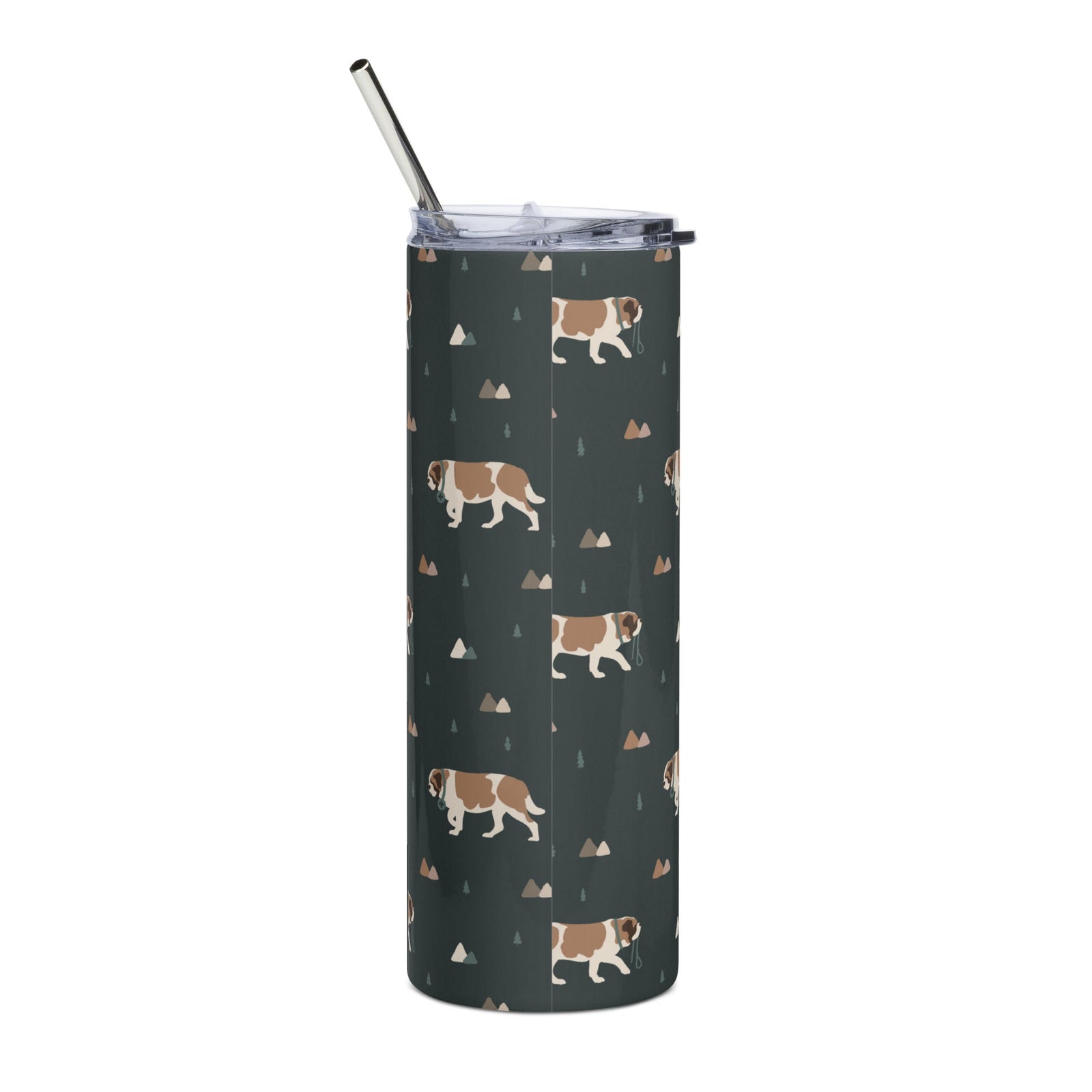 Green Mountain Saint Stainless Steel Tumbler + Straw - Lucy + Norman