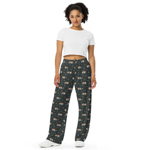 Green Mountain Unisex Wide Lounge Pants - Lucy + Norman