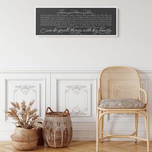 Home Saint Home Framed Panoramic Black Canvas - Lucy + Norman