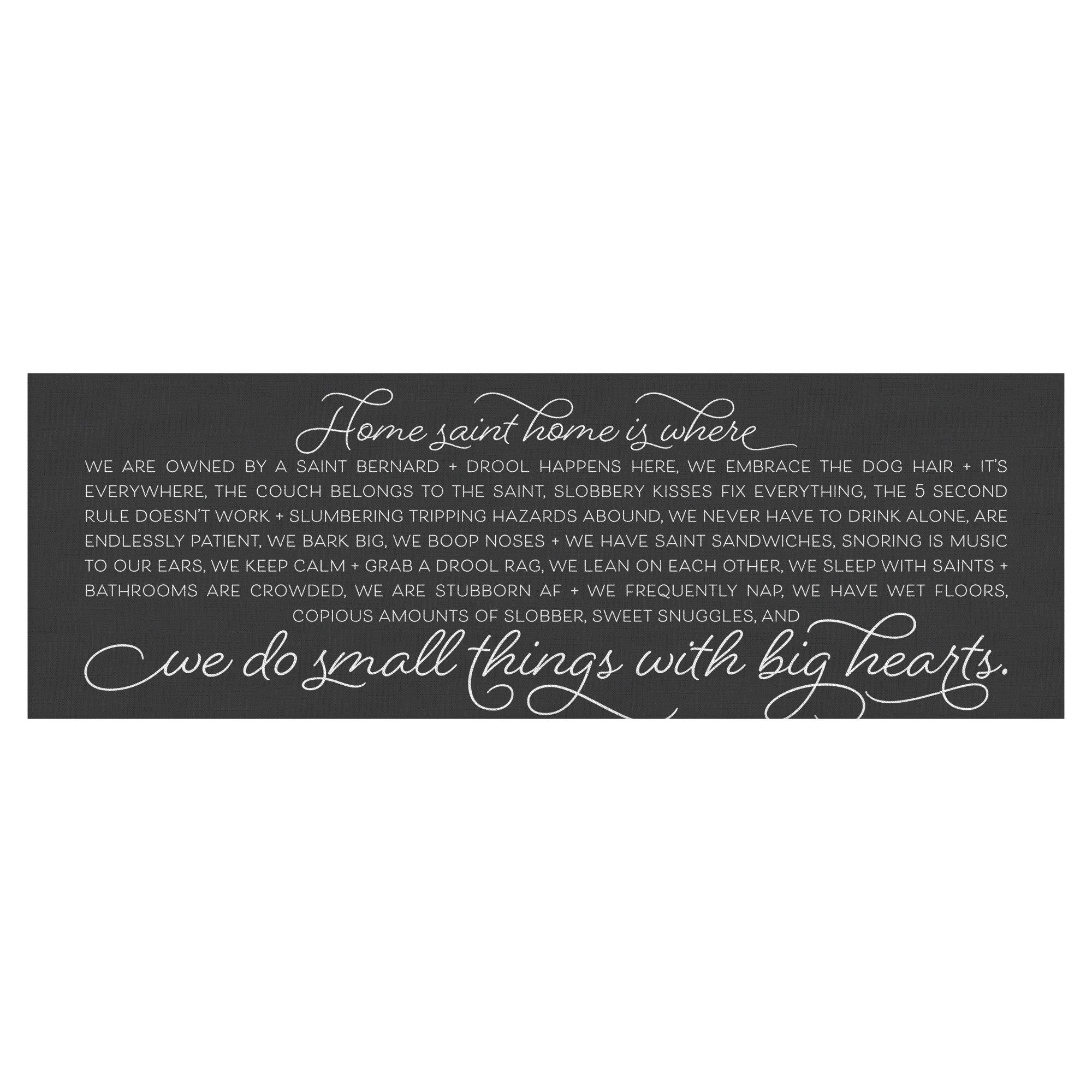 Home Saint Home Panoramic Black Canvas Wrap - Lucy + Norman