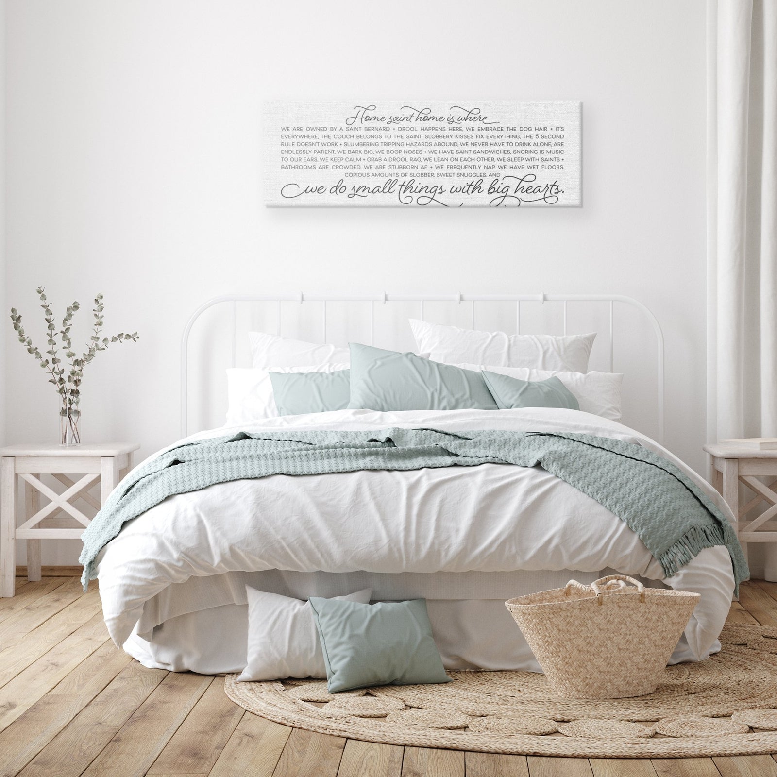 Home Saint Home Panoramic White Canvas Wrap - Lucy + Norman