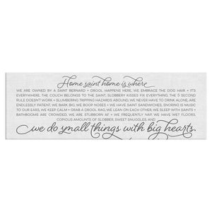 Home Saint Home Panoramic White Canvas Wrap - Lucy + Norman