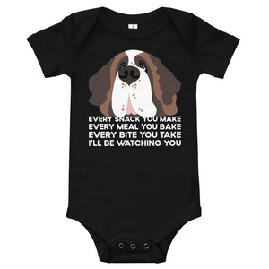 I'll Be Watching You Baby Bodysuit - Lucy + Norman