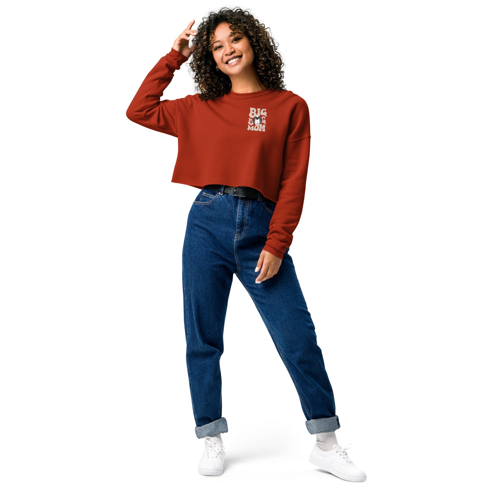 In My Bid Dog Mom Era Crop Sweatshirt - Lucy + Norman