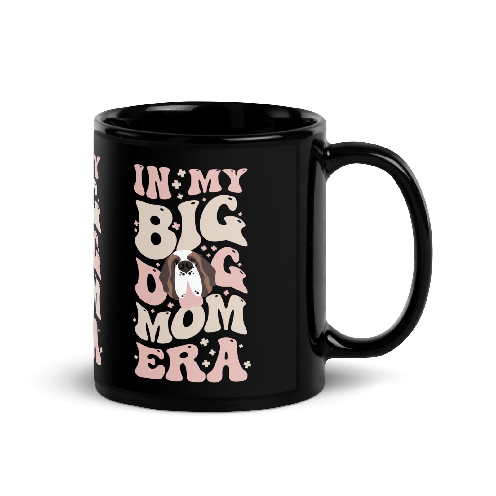 In My Big Dog Mom Era Black Mug - Lucy + Norman