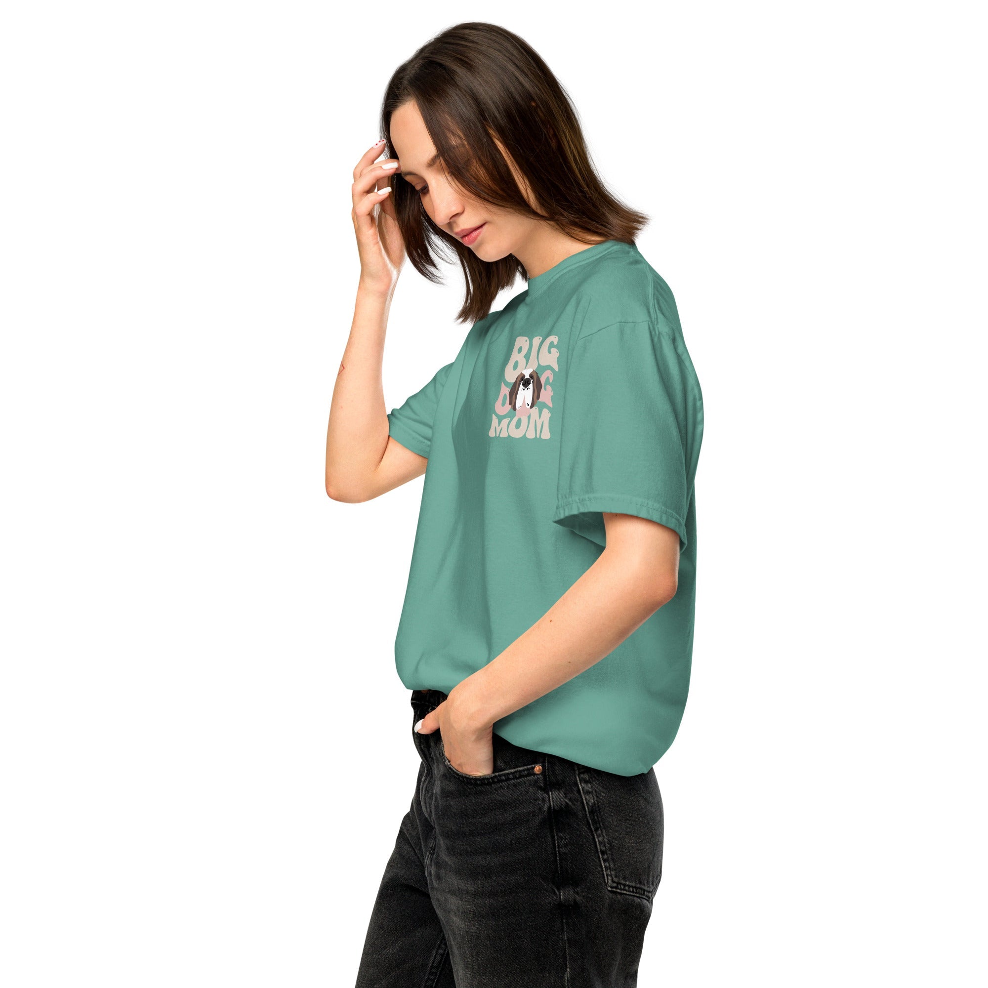 In My Big Dog Mom Era Light Comfort Colors Back Tee - Lucy + Norman
