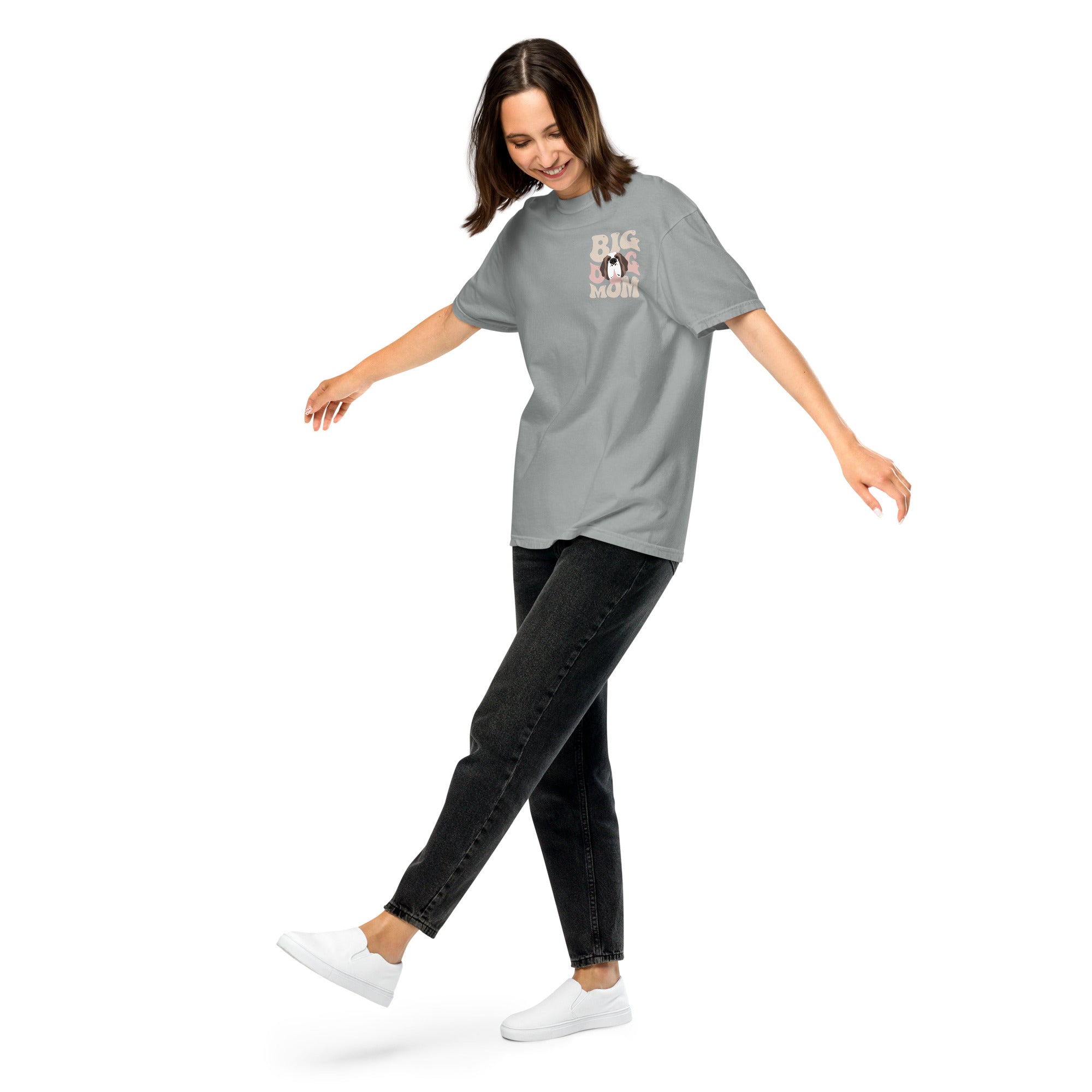 In My Big Dog Mom Era Light Comfort Colors Back Tee - Lucy + Norman