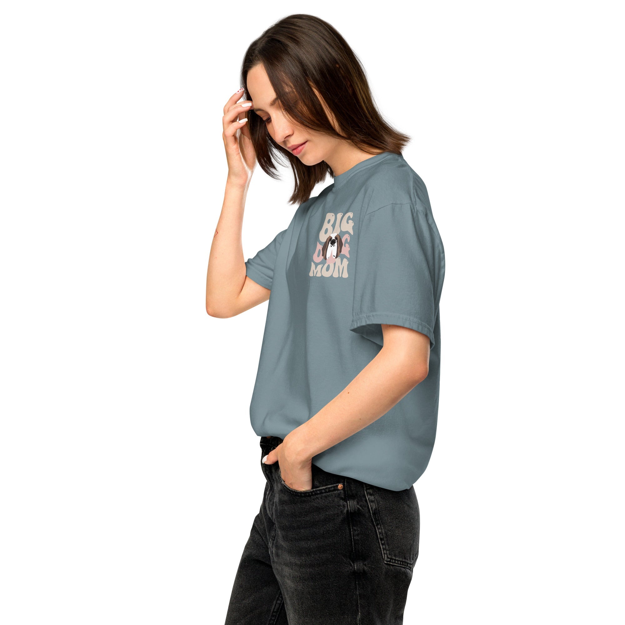 In My Big Dog Mom Era Light Comfort Colors Back Tee - Lucy + Norman