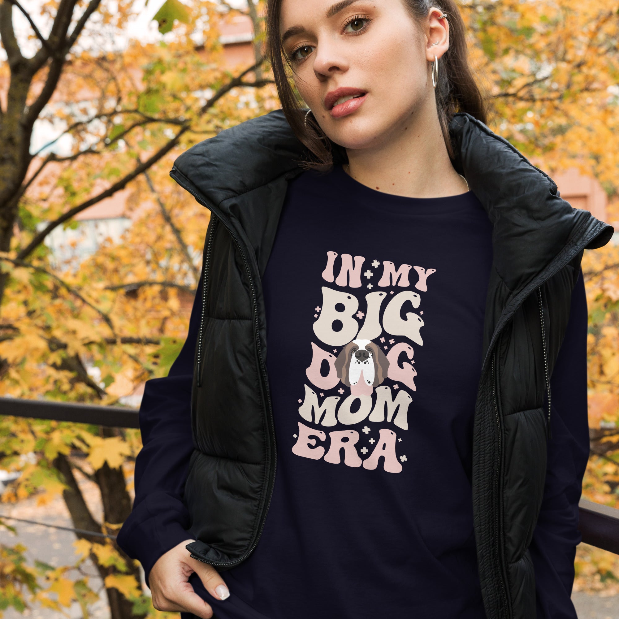 In My Big Dog Mom Era Long Sleeve Tee - Lucy + Norman