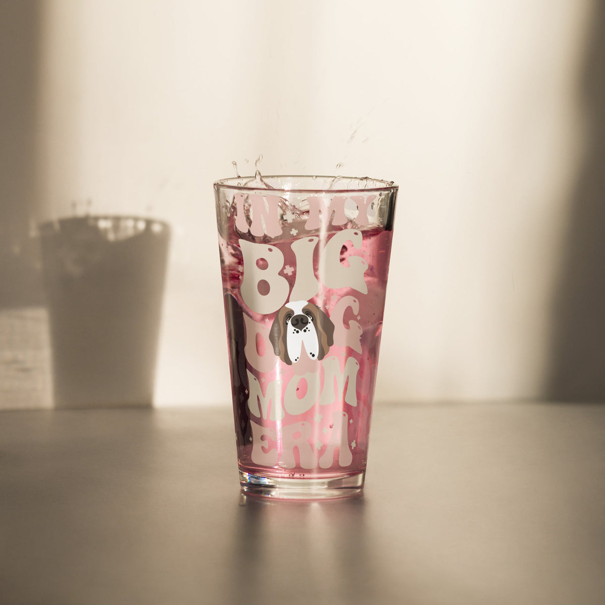 In My Big Dog Mom Era Pint Glass - Lucy + Norman