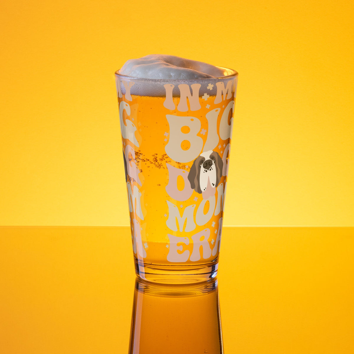 In My Big Dog Mom Era Pint Glass - Lucy + Norman