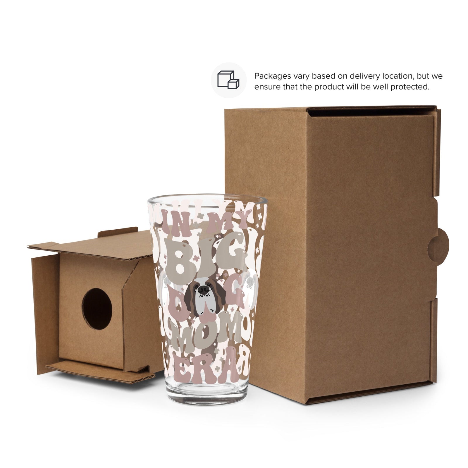 In My Big Dog Mom Era Pint Glass - Lucy + Norman