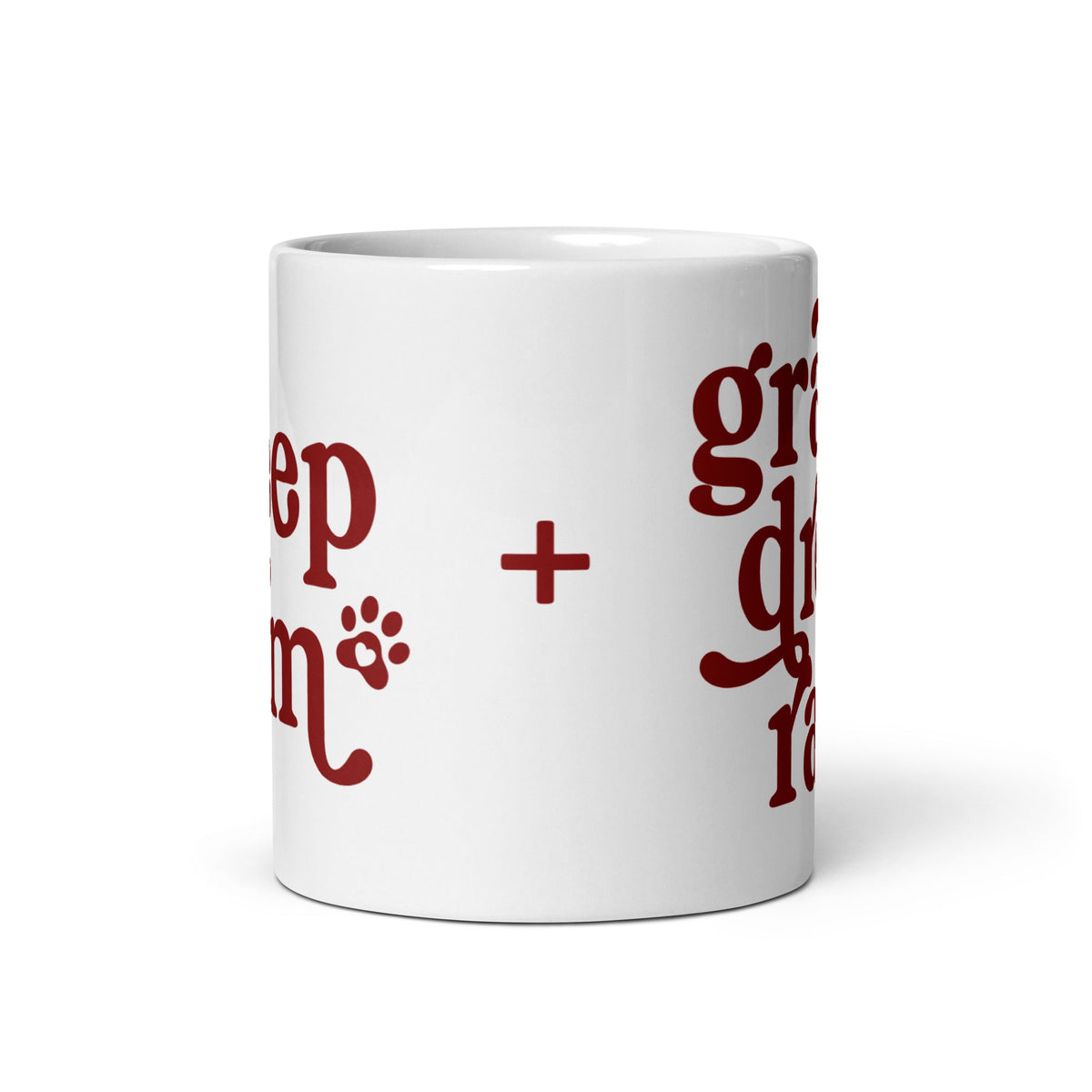 Keep Calm + Grab a Drool Rag White Mug - Lucy + Norman