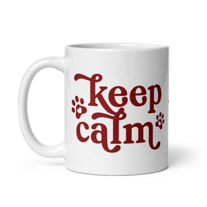 Keep Calm + Grab a Drool Rag White Mug - Lucy + Norman