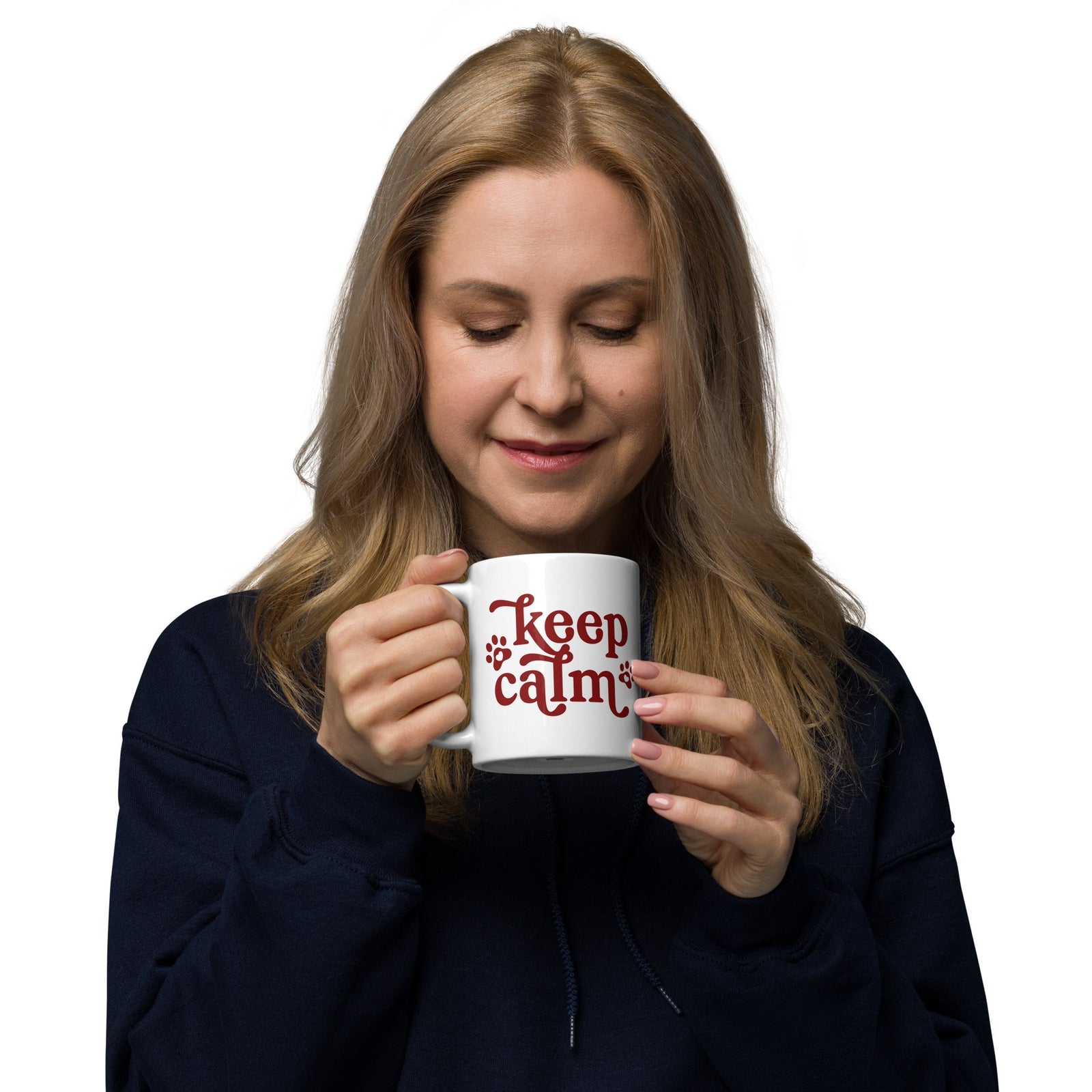 Keep Calm + Grab a Drool Rag White Mug - Lucy + Norman