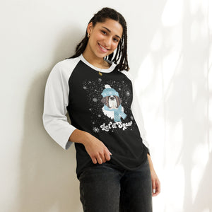 Let It Snow 3/4 Sleeve Raglan - Lucy + Norman