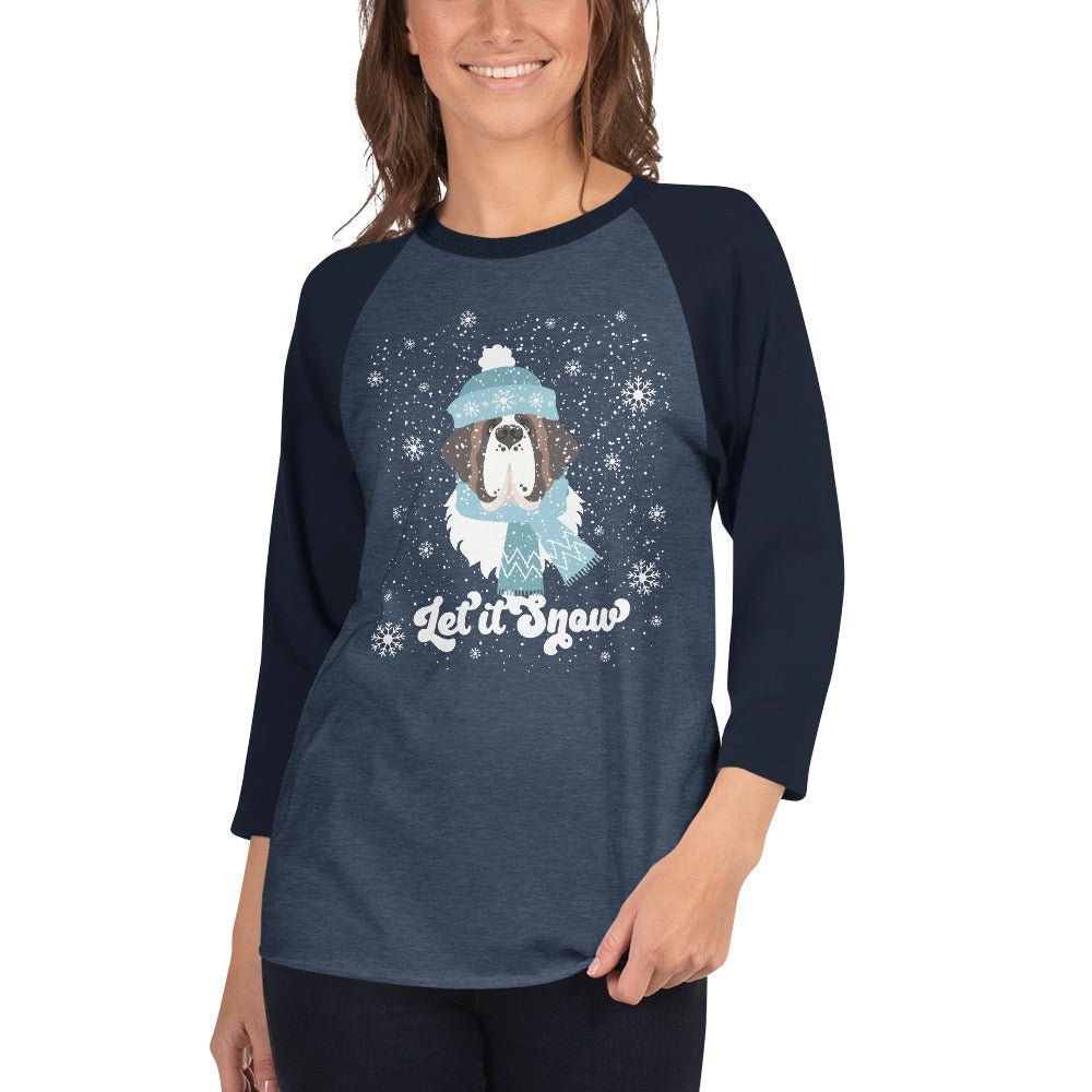 Let It Snow 3/4 Sleeve Raglan - Lucy + Norman