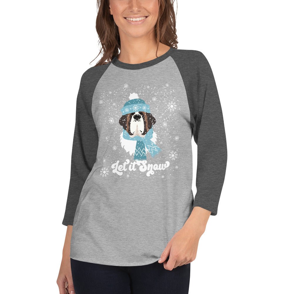 Let It Snow 3/4 Sleeve Raglan - Lucy + Norman