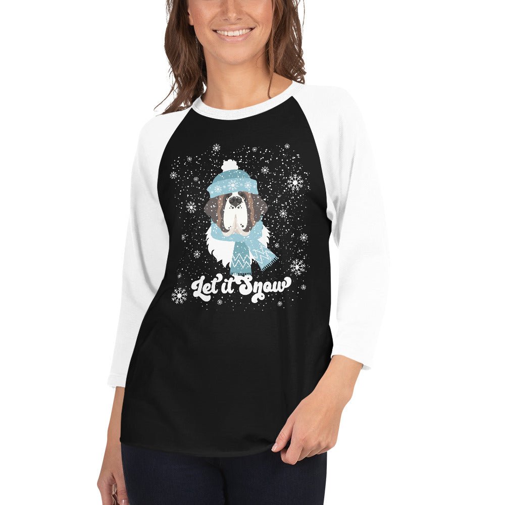 Let It Snow 3/4 Sleeve Raglan - Lucy + Norman