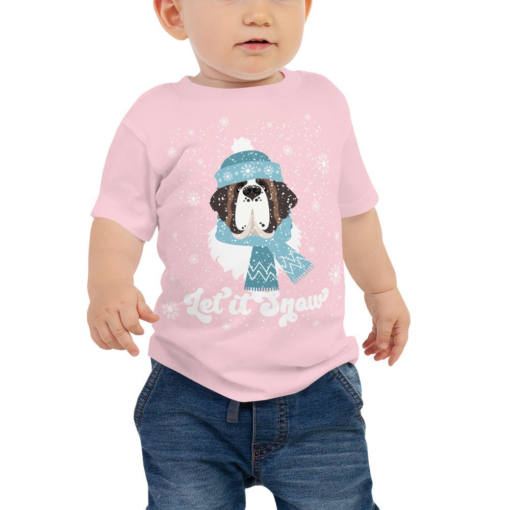 Let It Snow Baby Jersey Short Sleeve Tee - Lucy + Norman