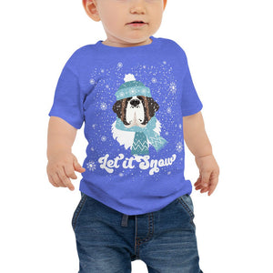 Let It Snow Baby Jersey Short Sleeve Tee - Lucy + Norman