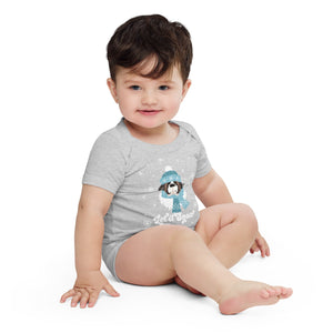 Let It Snow Baby Short Sleeve One Piece - Lucy + Norman