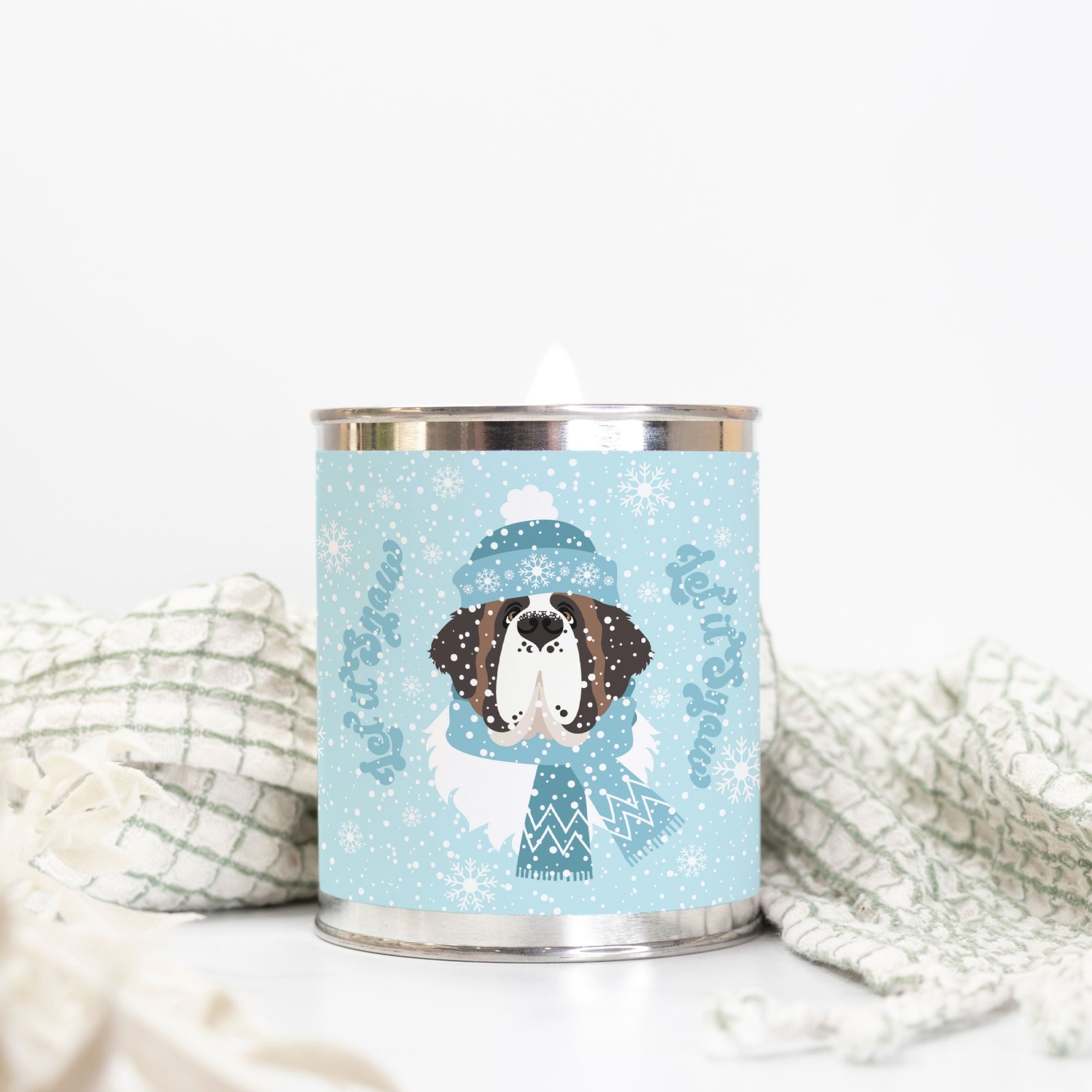 Let It Snow Paint Can Candle 16 oz - Lucy + Norman