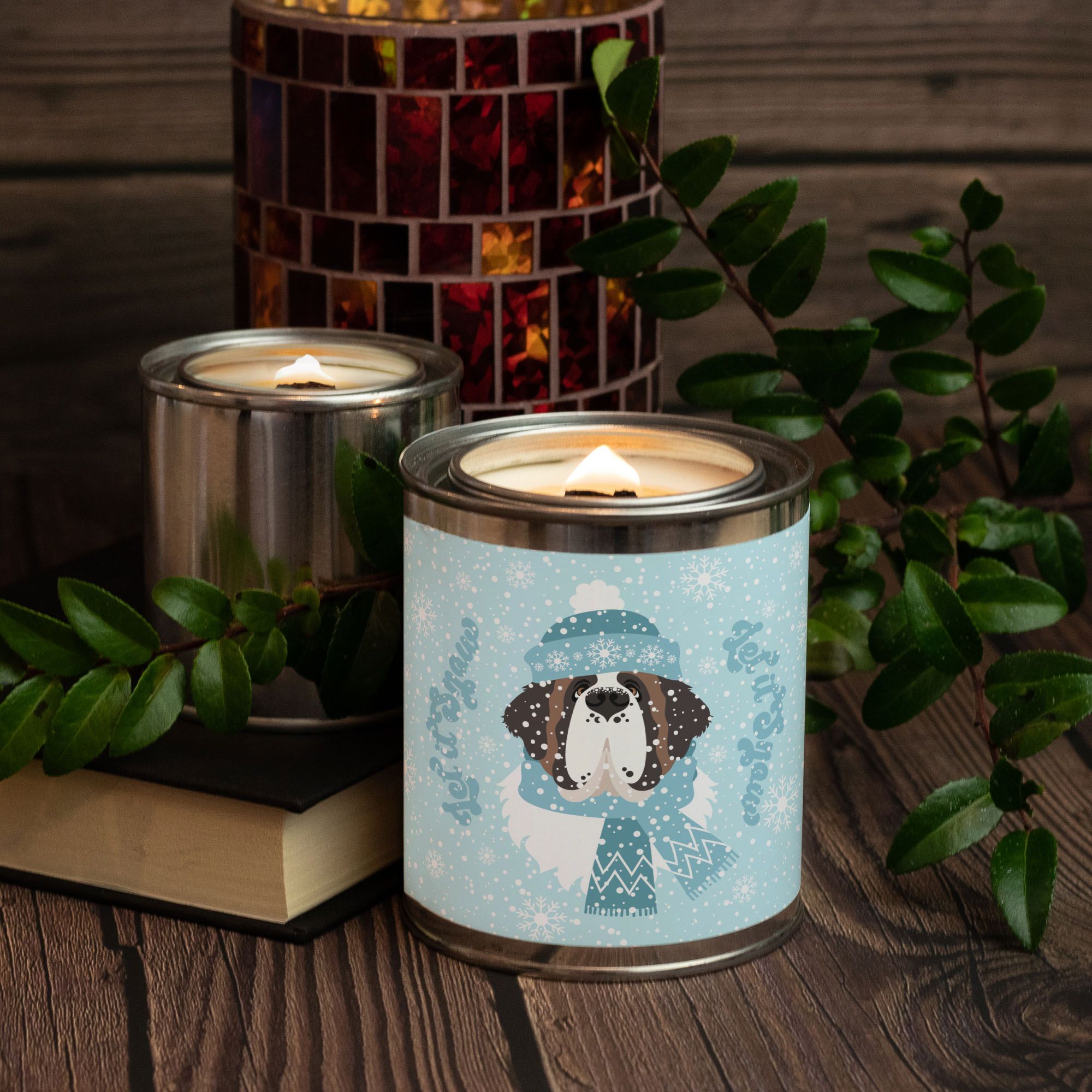 Let It Snow Paint Can Candle 16 oz - Lucy + Norman