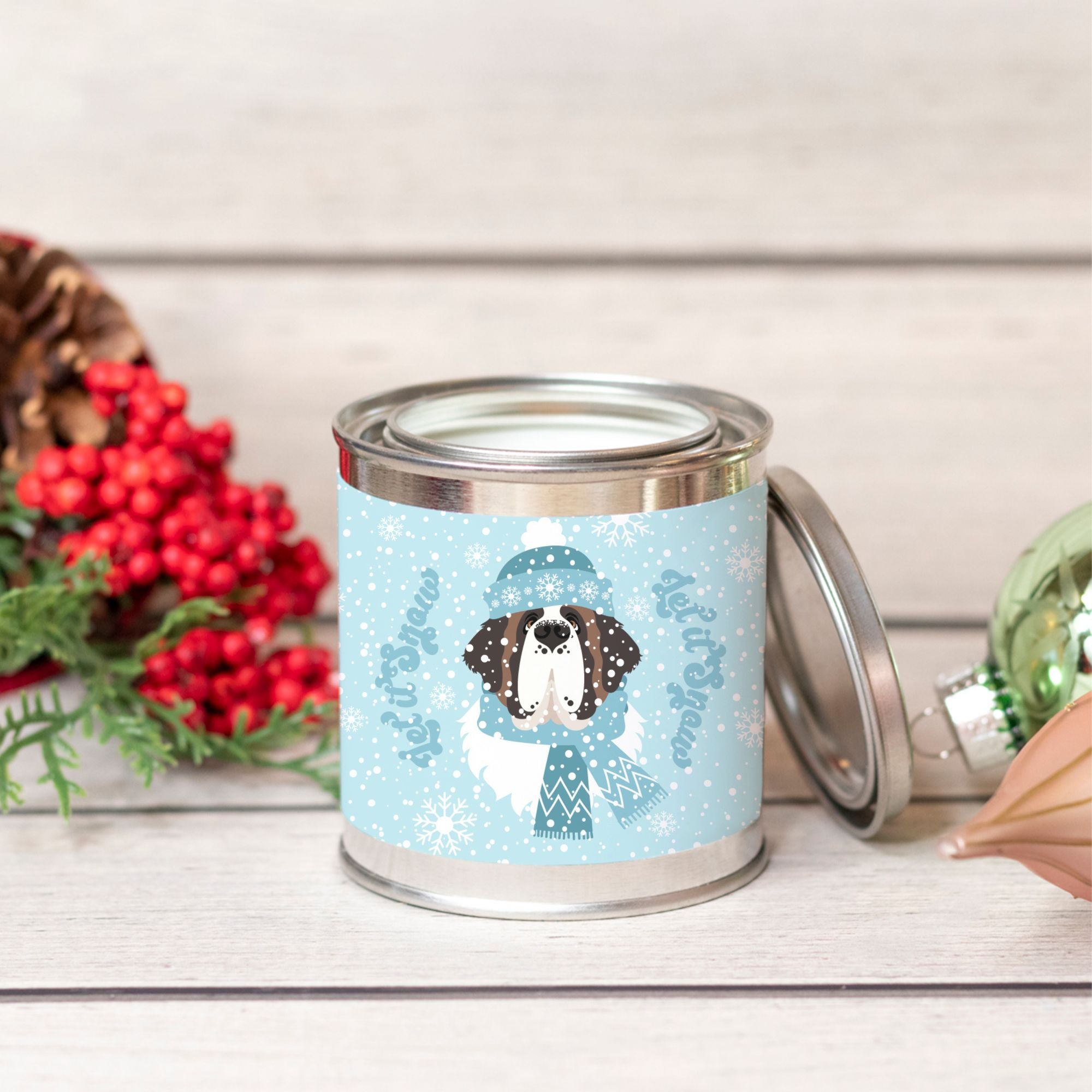 Let It Snow Paint Can Candle 8oz - Lucy + Norman