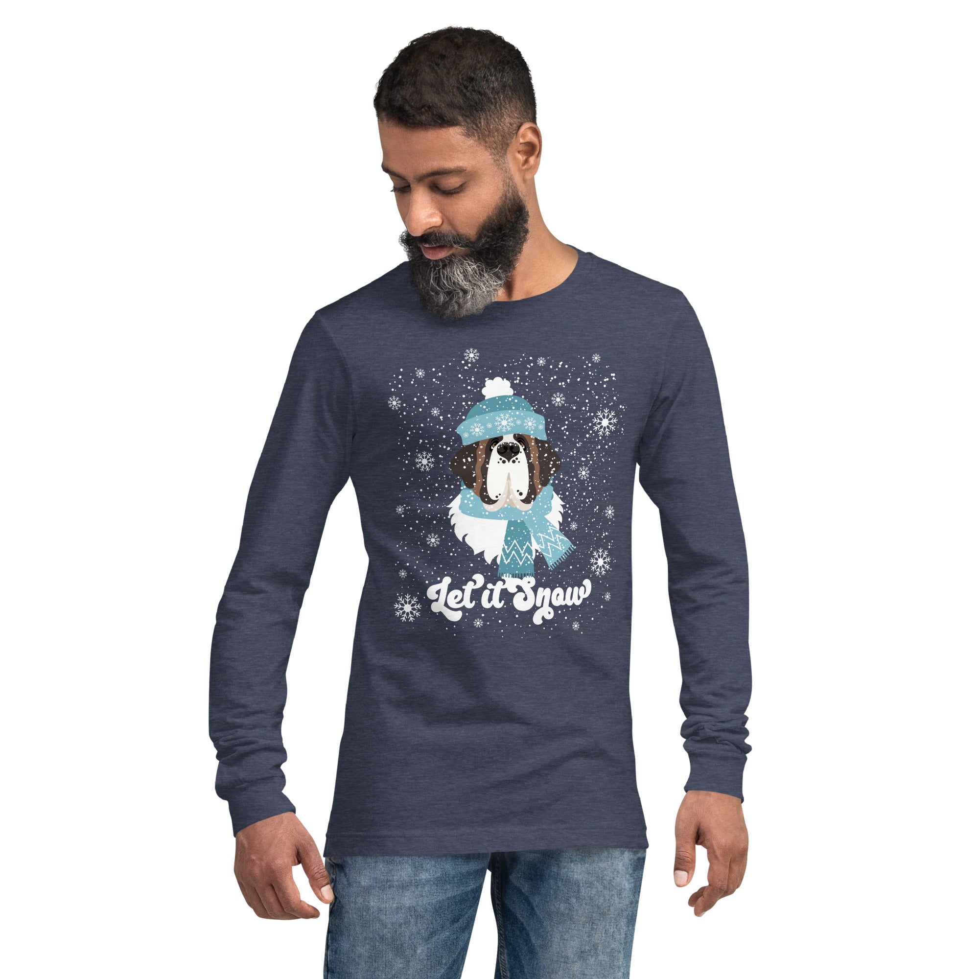 Let It Snow St Bernard Long Sleeve Tee - Lucy + Norman