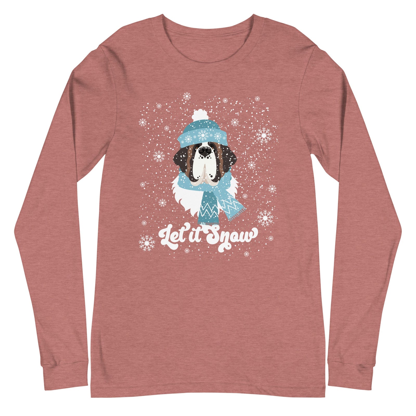 Let It Snow St Bernard Long Sleeve Tee - Lucy + Norman
