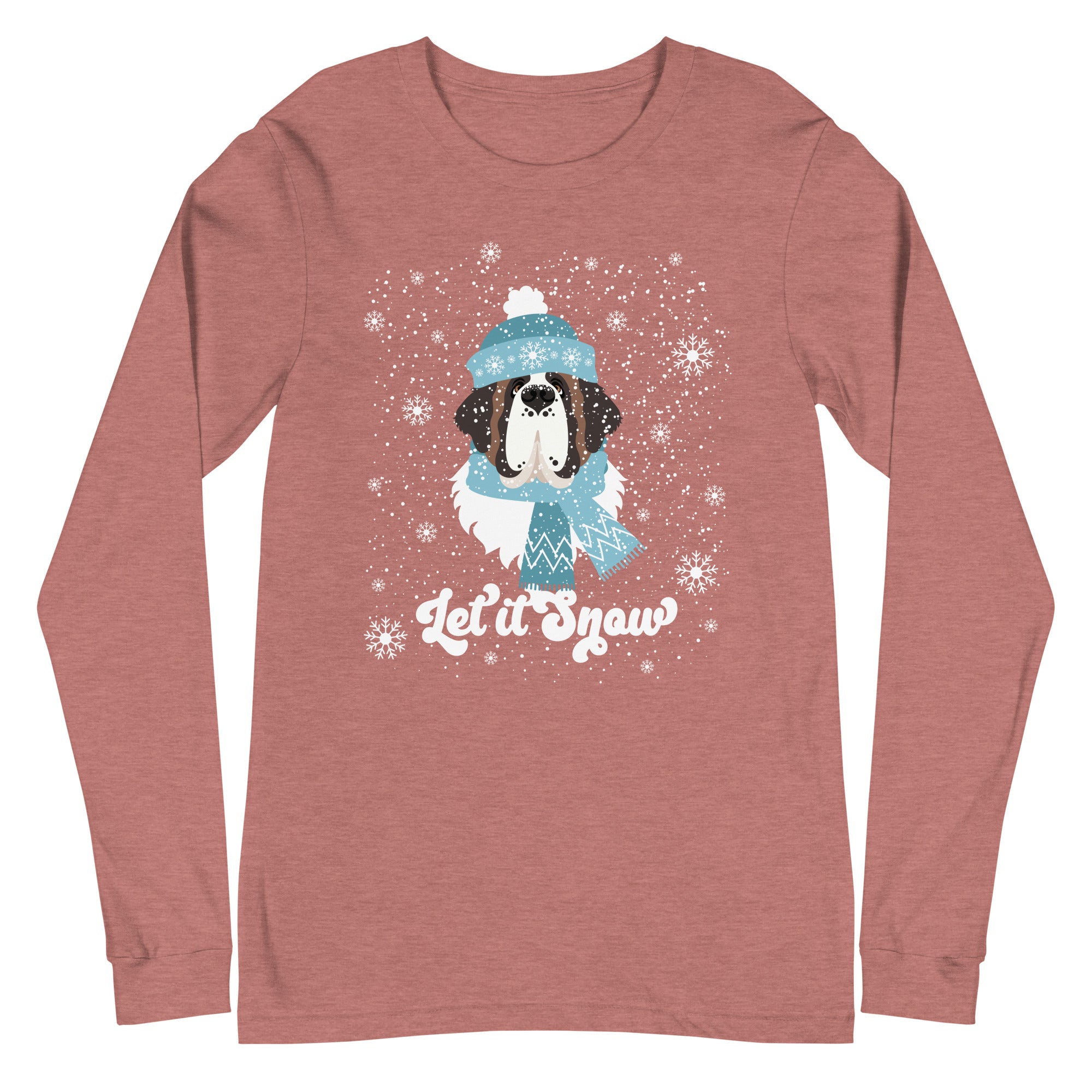 Let It Snow St Bernard Long Sleeve Tee - Lucy + Norman