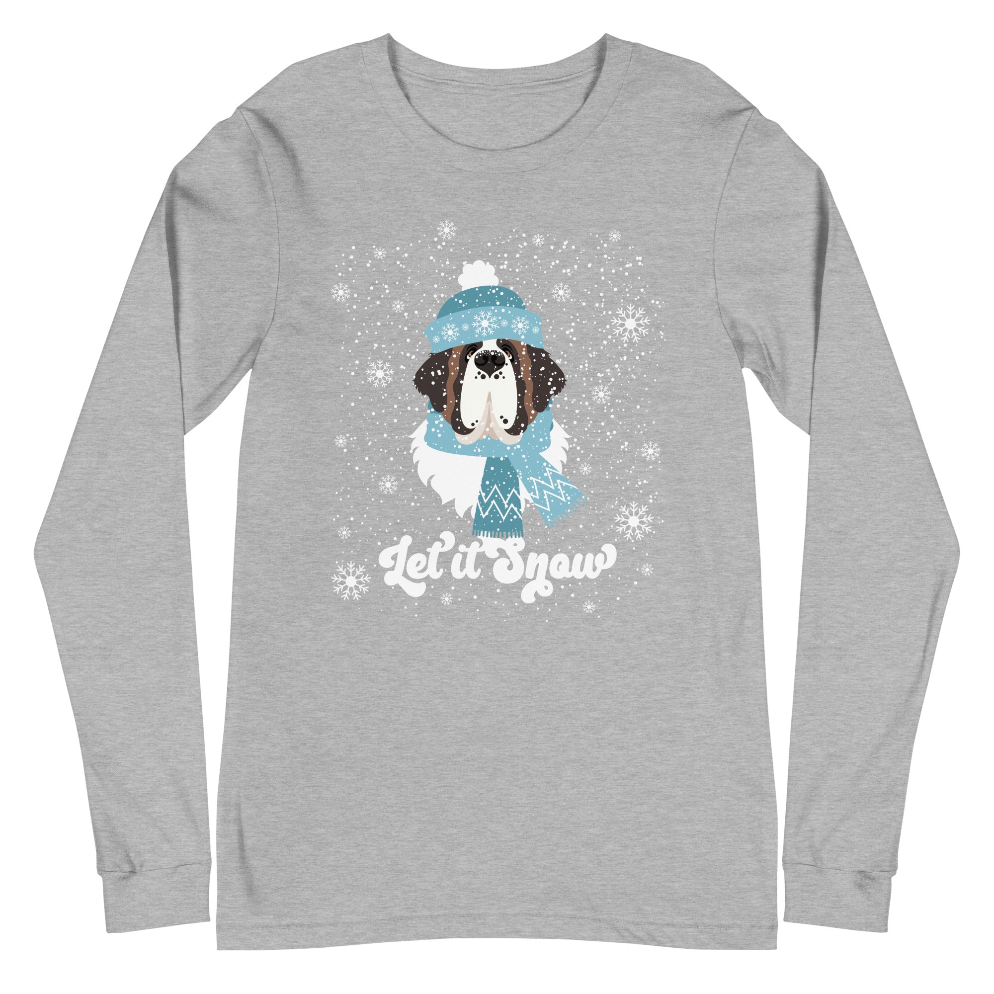 Let It Snow St Bernard Long Sleeve Tee - Lucy + Norman