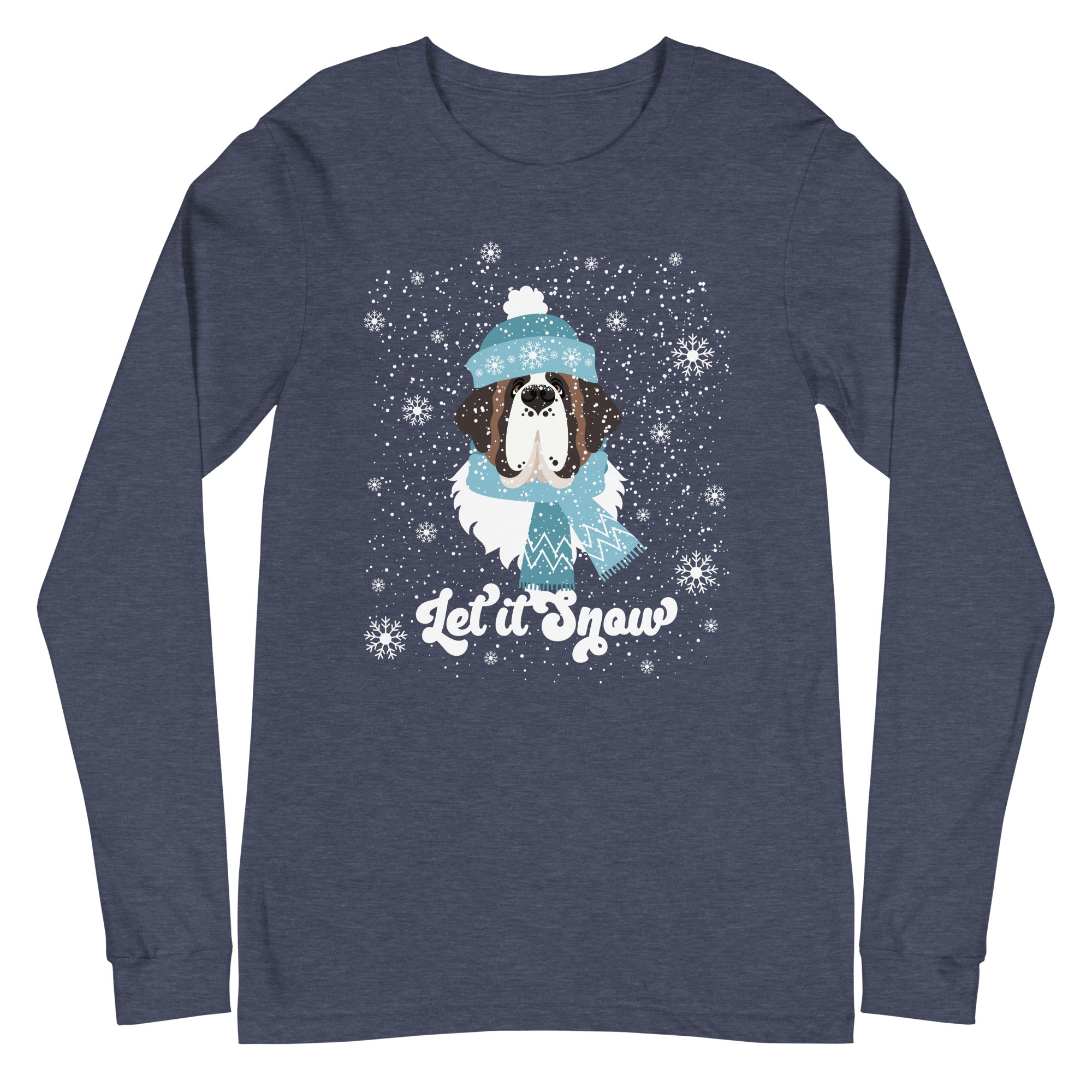 Let It Snow St Bernard Long Sleeve Tee - Lucy + Norman