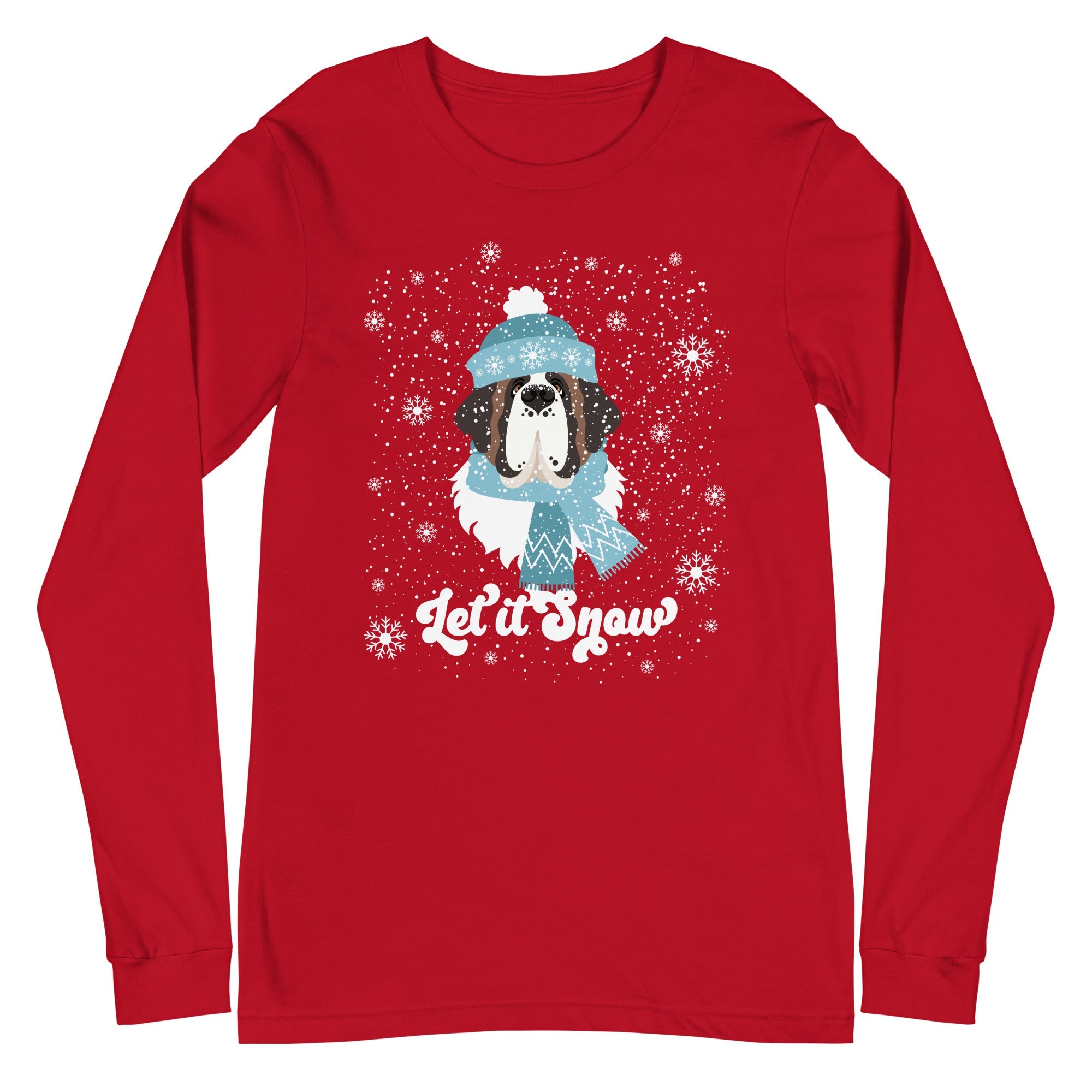 Let It Snow St Bernard Long Sleeve Tee - Lucy + Norman