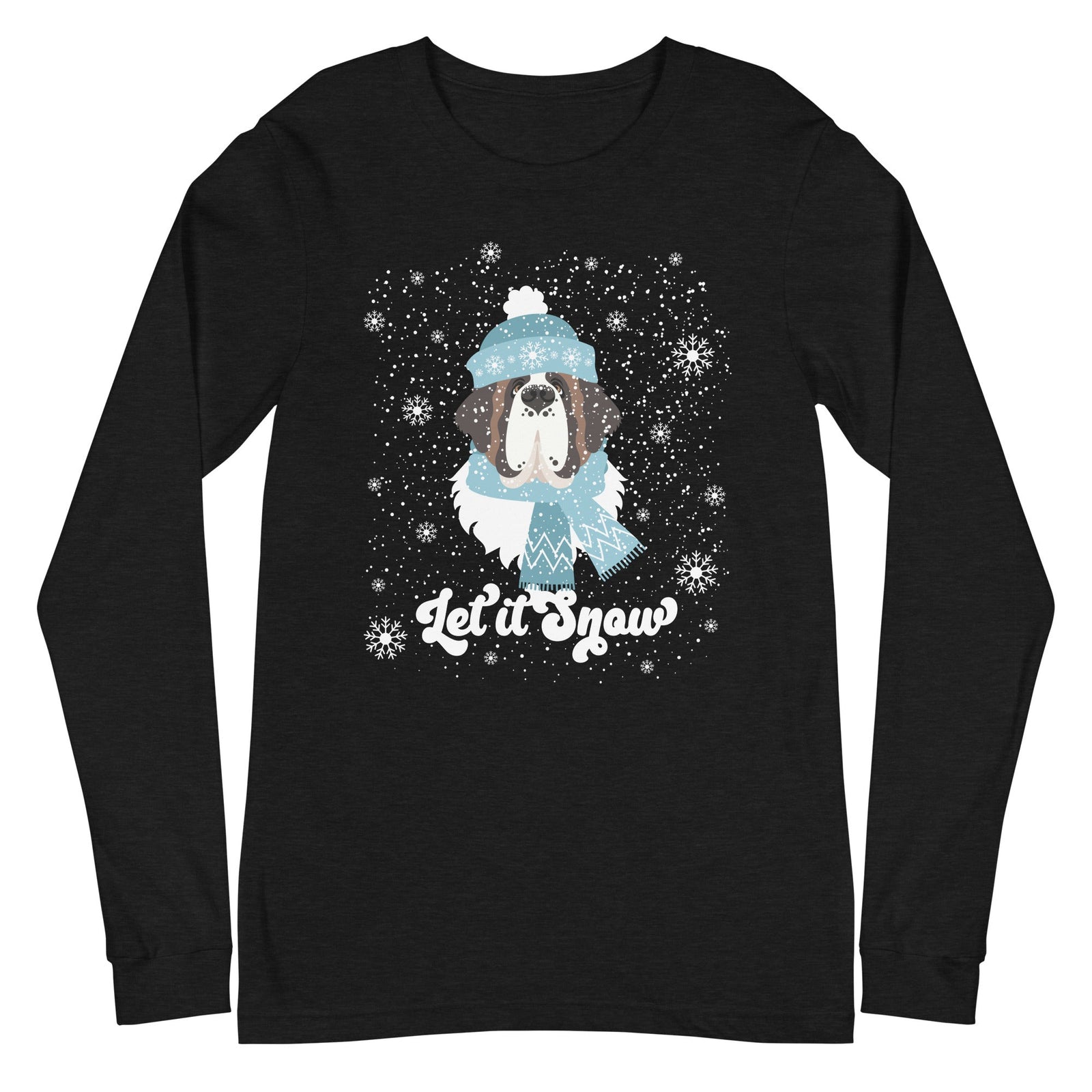Let It Snow St Bernard Long Sleeve Tee - Lucy + Norman
