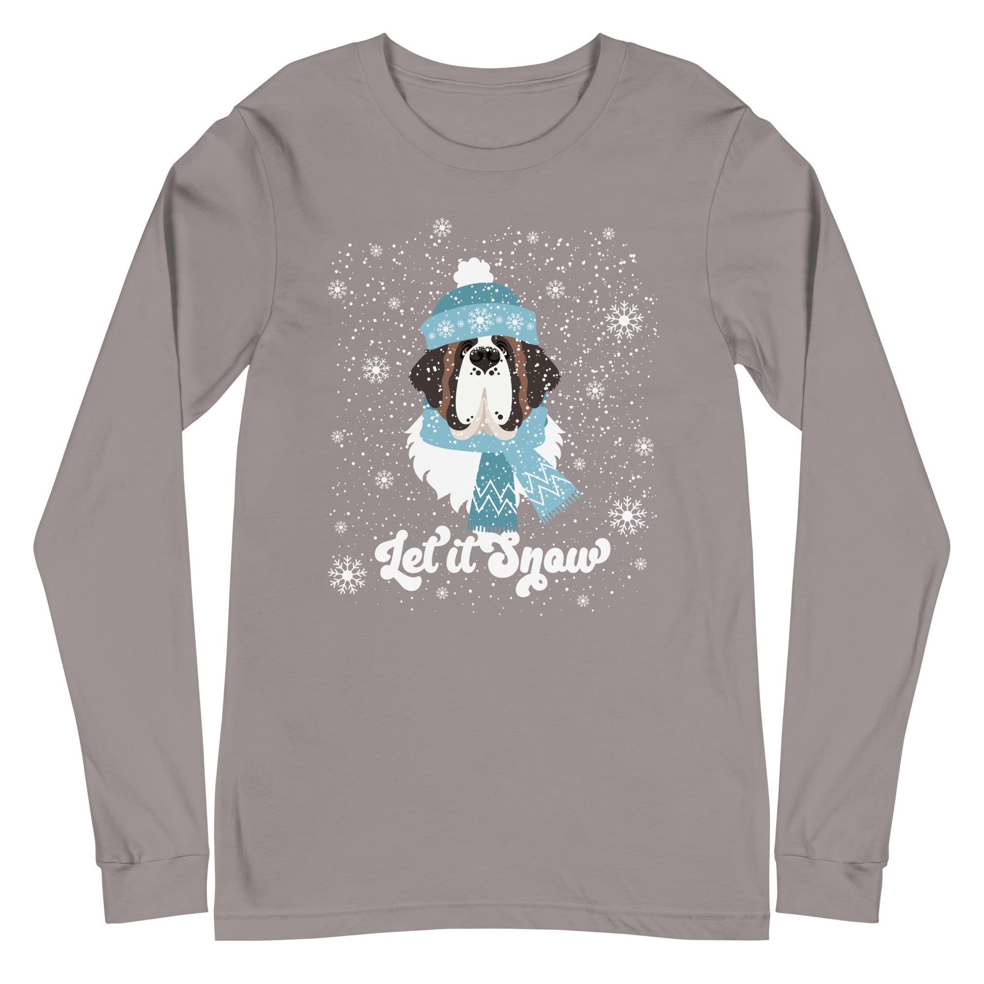 Let It Snow St Bernard Long Sleeve Tee - Lucy + Norman