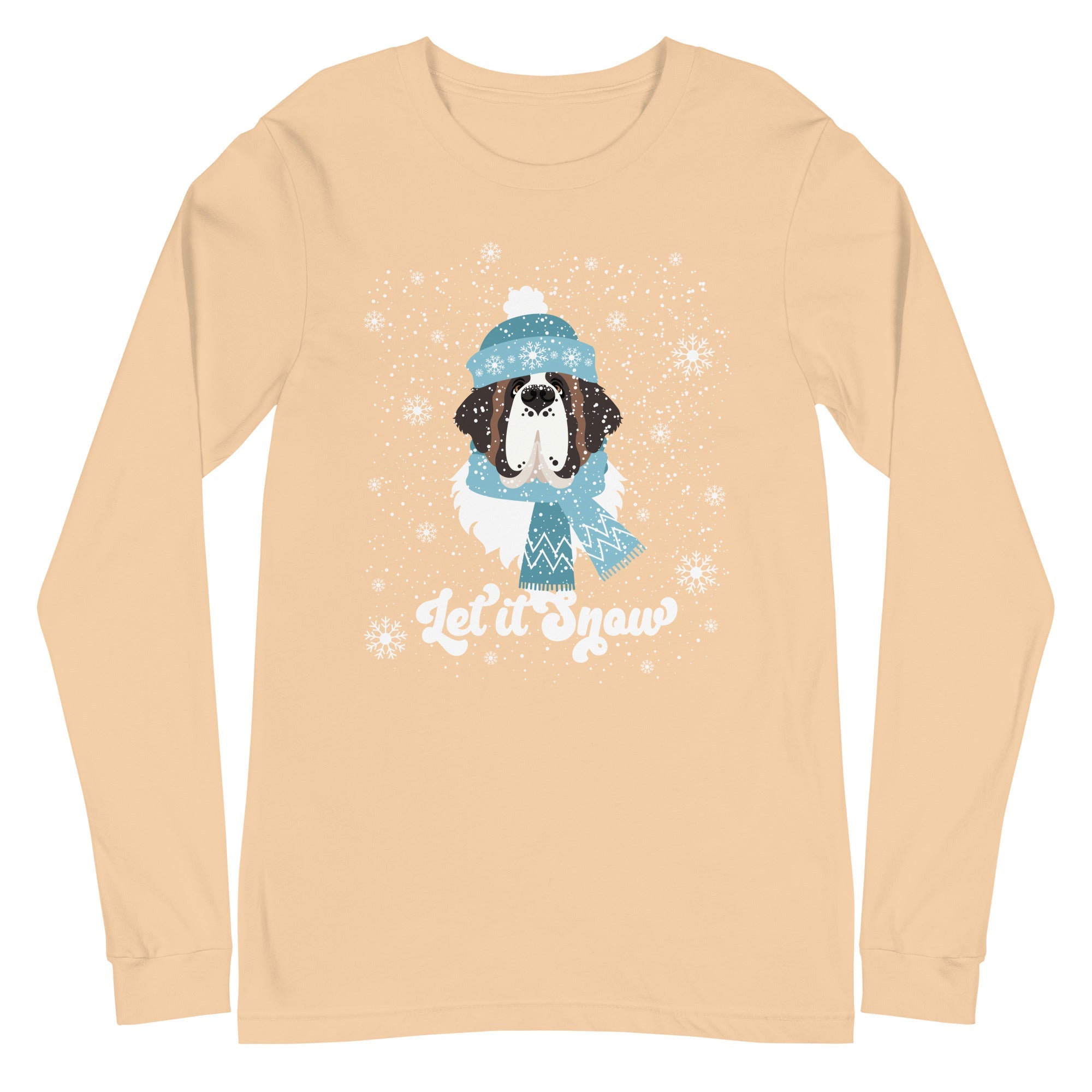 Let It Snow St Bernard Long Sleeve Tee - Lucy + Norman