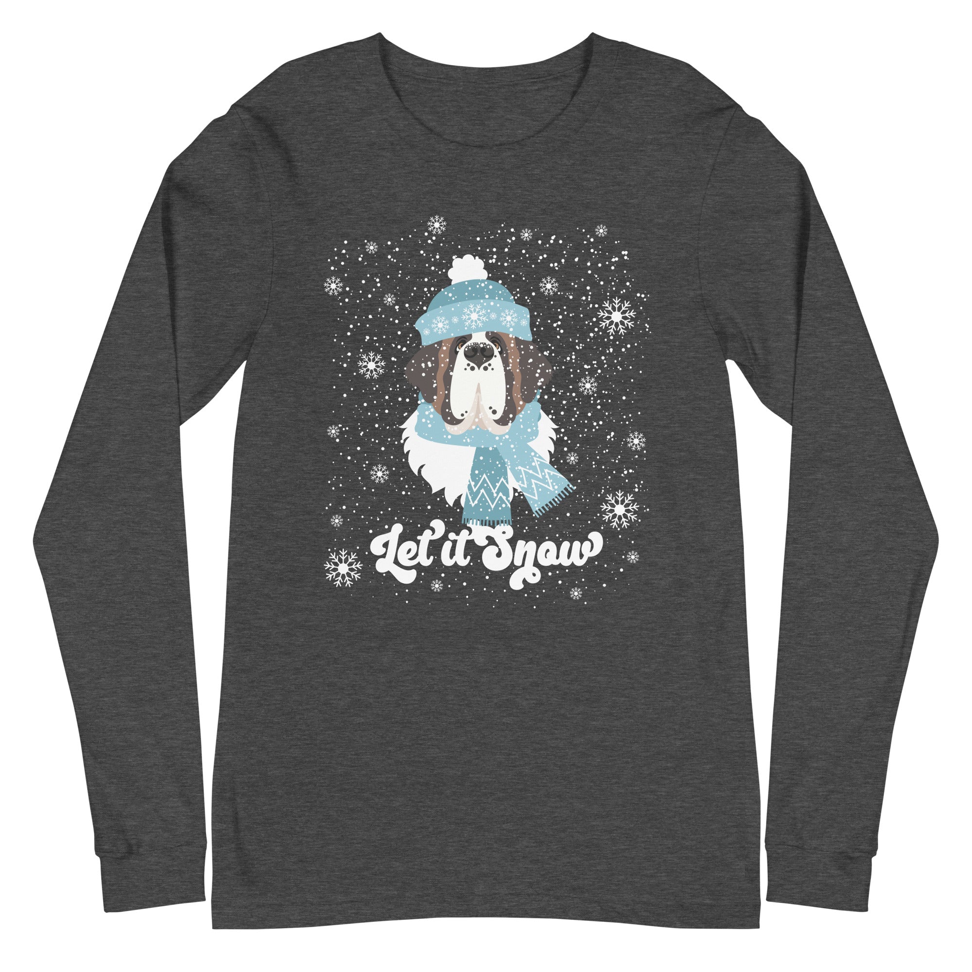 Let It Snow St Bernard Long Sleeve Tee - Lucy + Norman