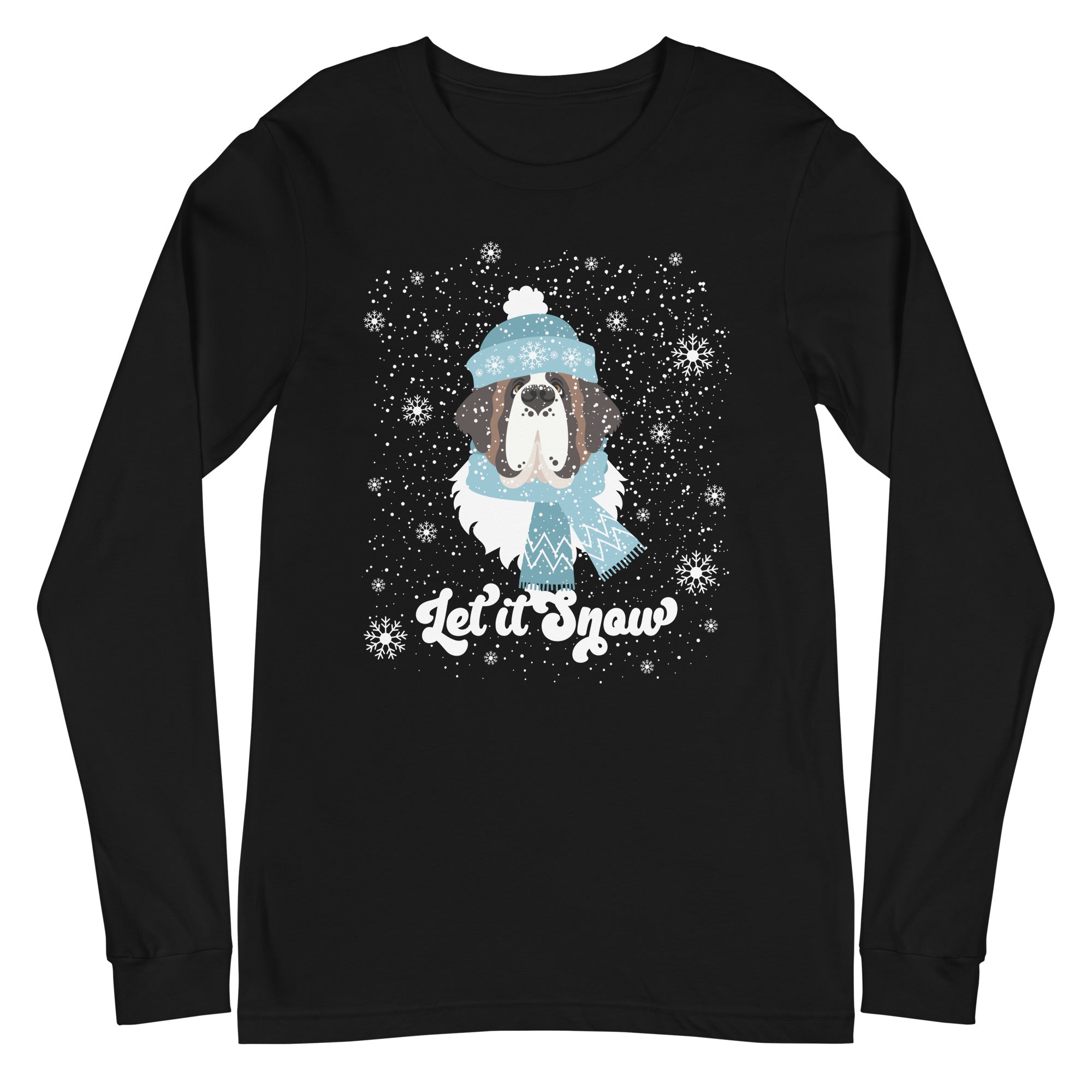 Let It Snow St Bernard Long Sleeve Tee - Lucy + Norman