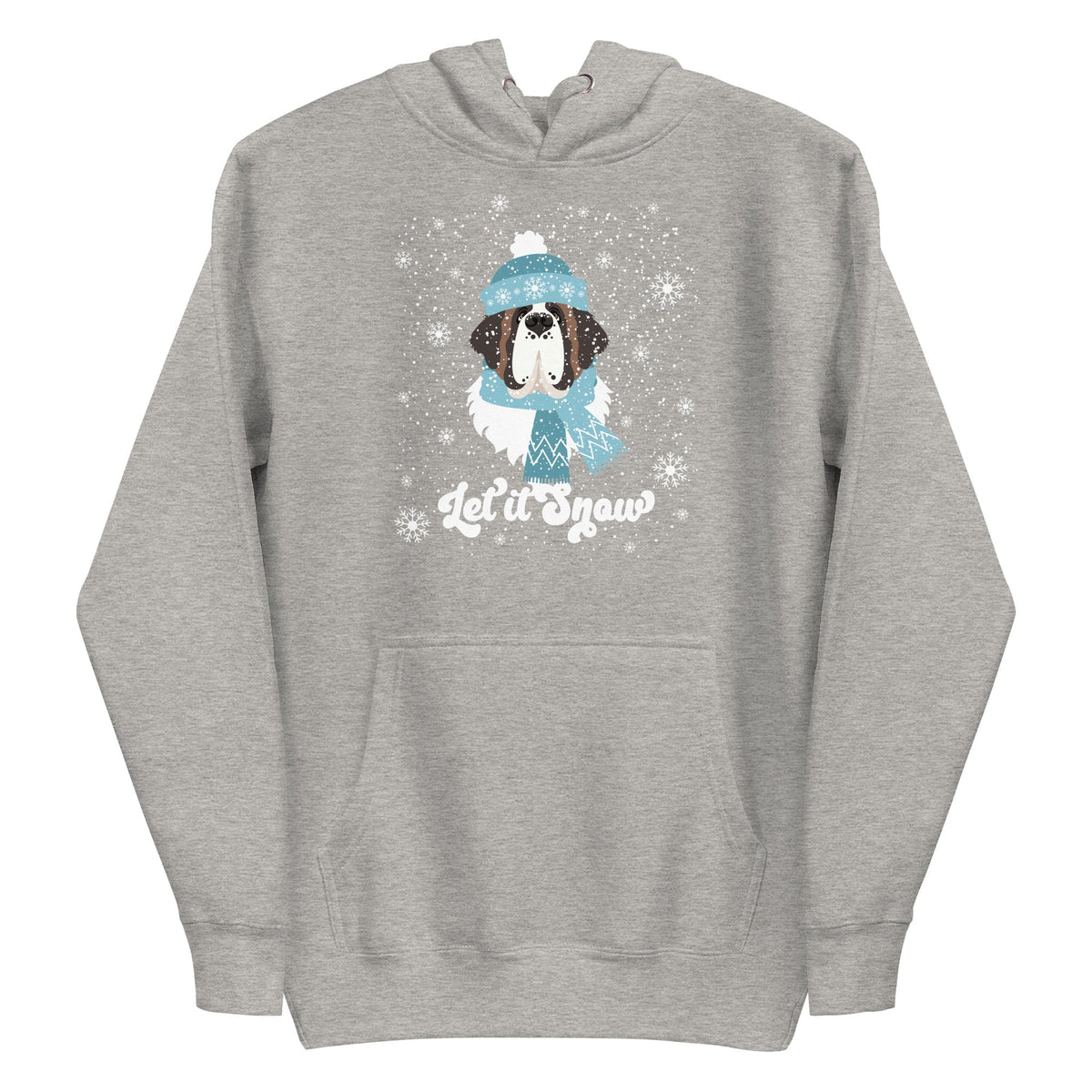 Let It Snow St Bernard Premium Hoodie - Lucy + Norman
