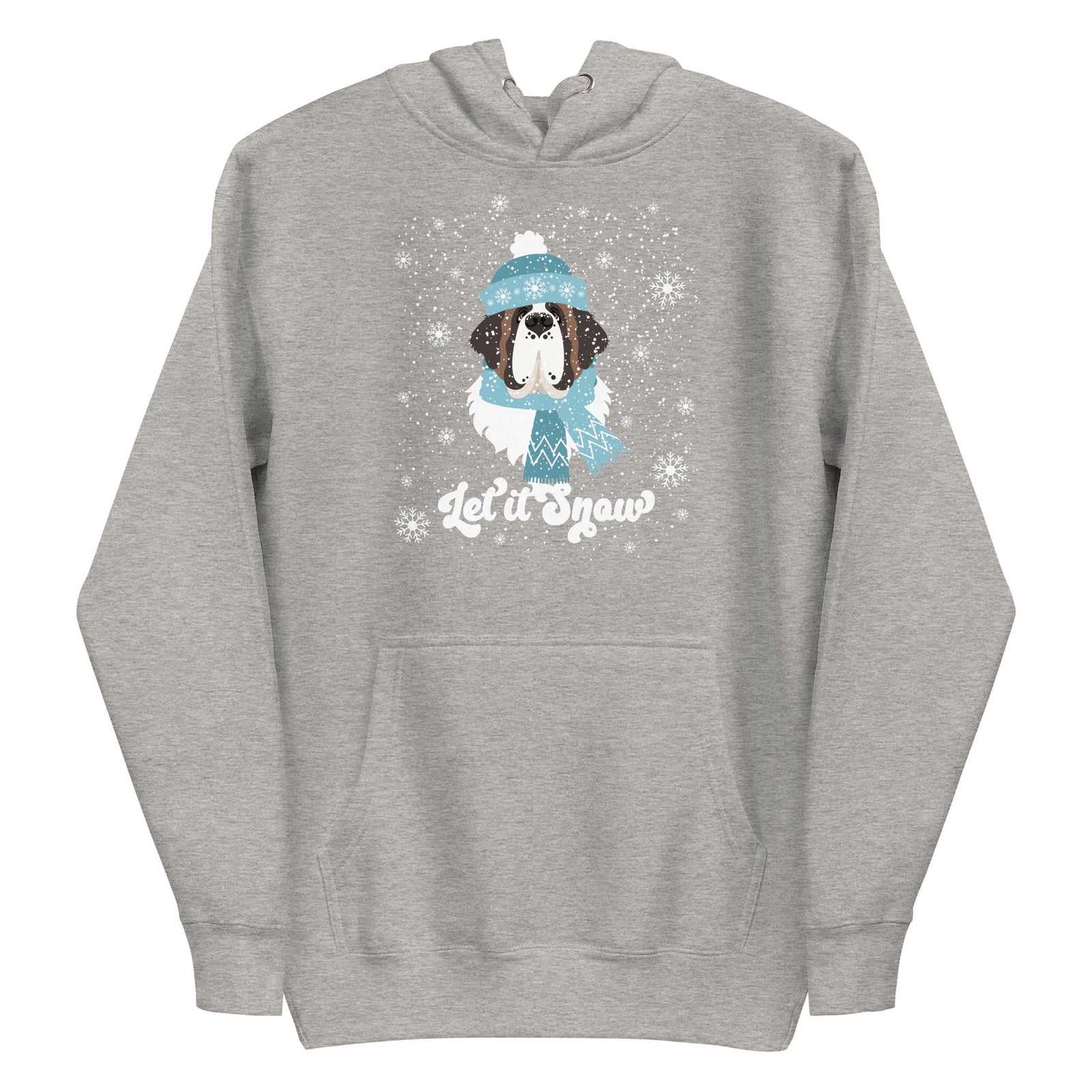 Let It Snow St Bernard Premium Hoodie - Lucy + Norman
