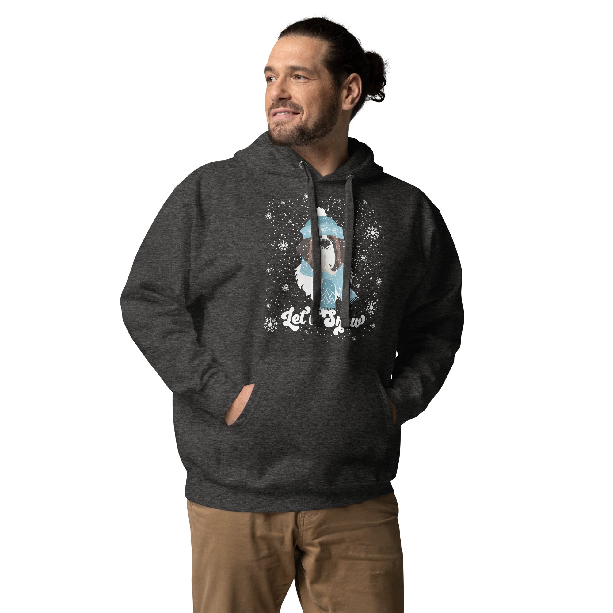 Let It Snow St Bernard Premium Hoodie - Lucy + Norman