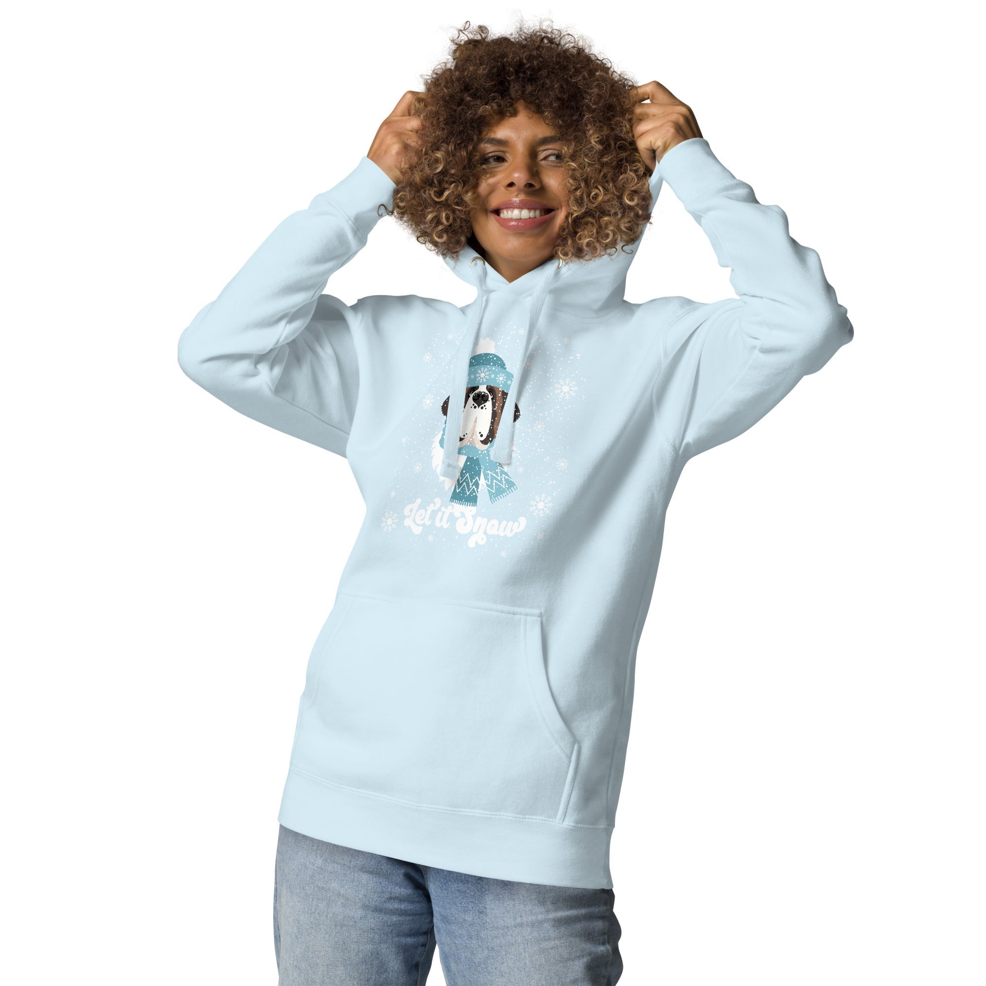 Let It Snow St Bernard Premium Hoodie - Lucy + Norman