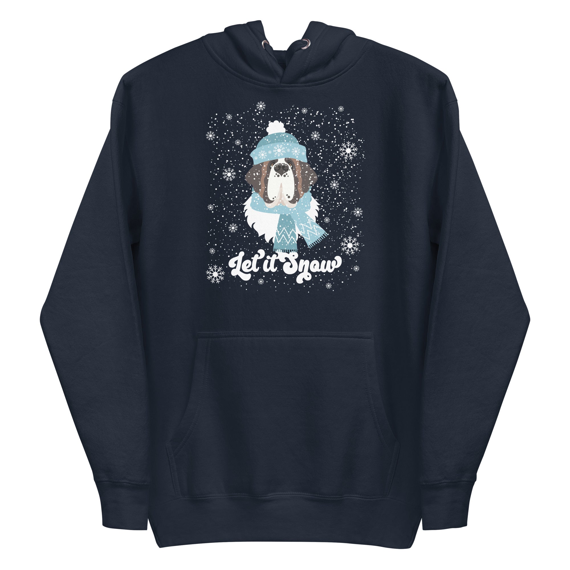 Let It Snow St Bernard Premium Hoodie - Lucy + Norman