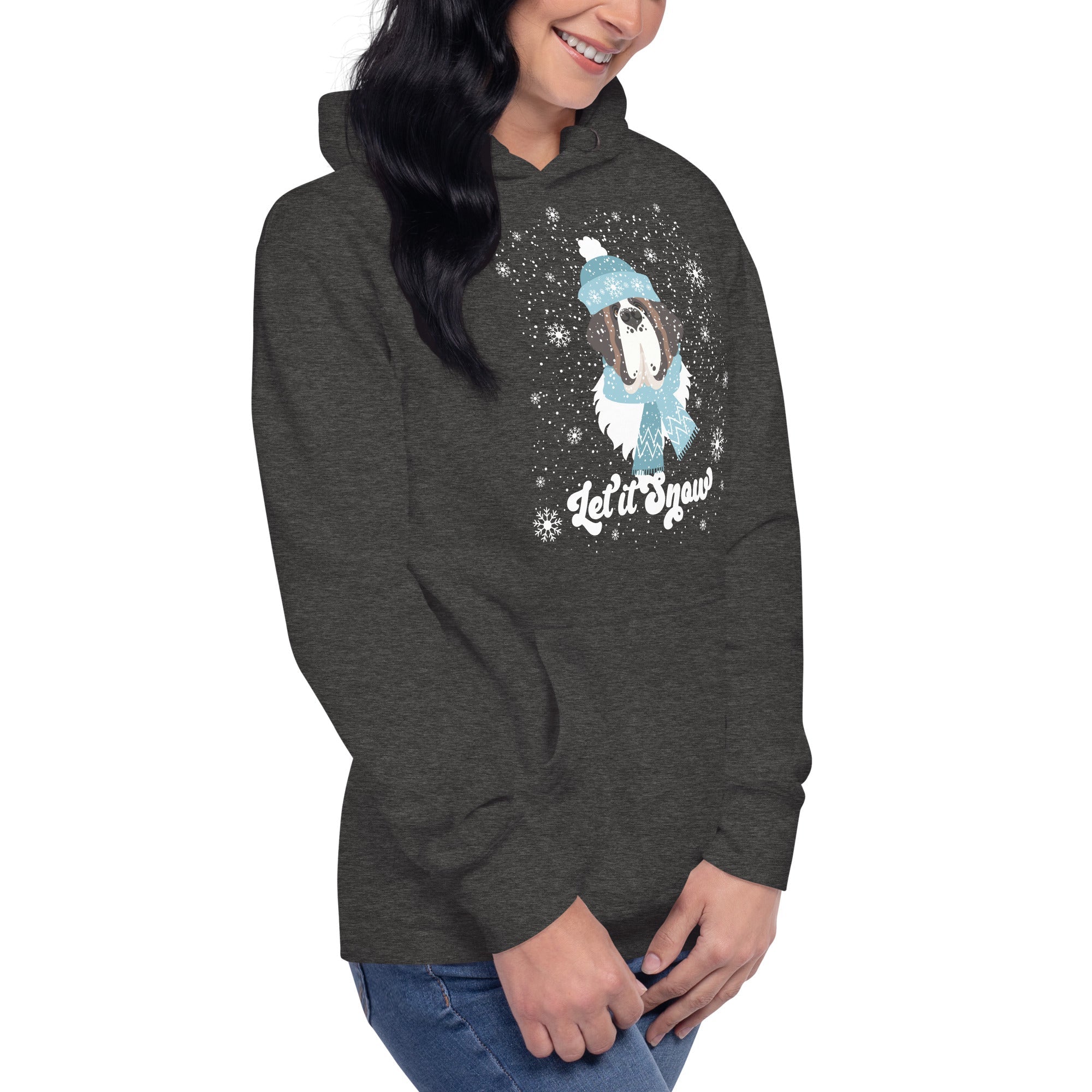 Let It Snow St Bernard Premium Hoodie - Lucy + Norman