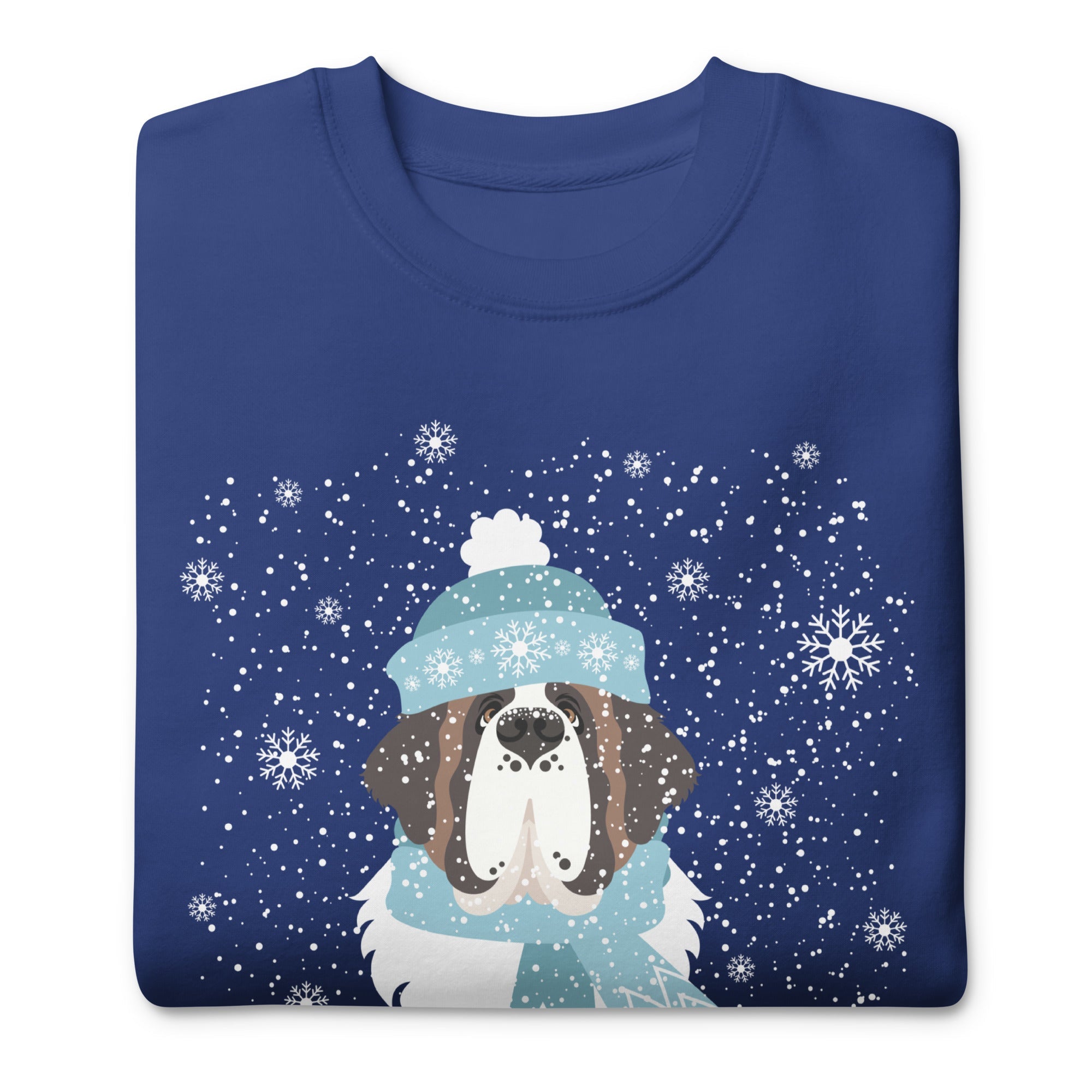 Let It Snow St Bernard Premium Sweatshirt - Lucy + Norman