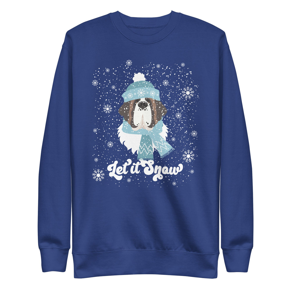 Let It Snow St Bernard Premium Sweatshirt - Lucy + Norman