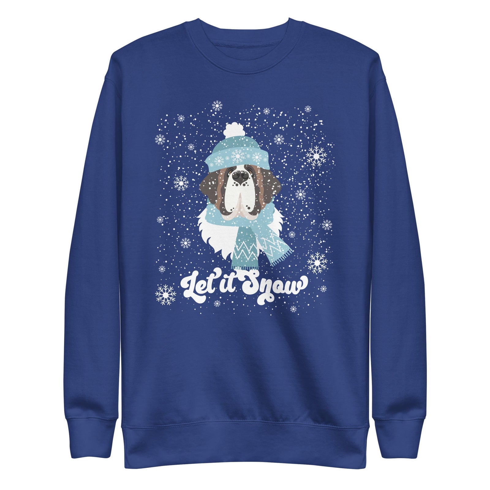 Let It Snow St Bernard Premium Sweatshirt - Lucy + Norman