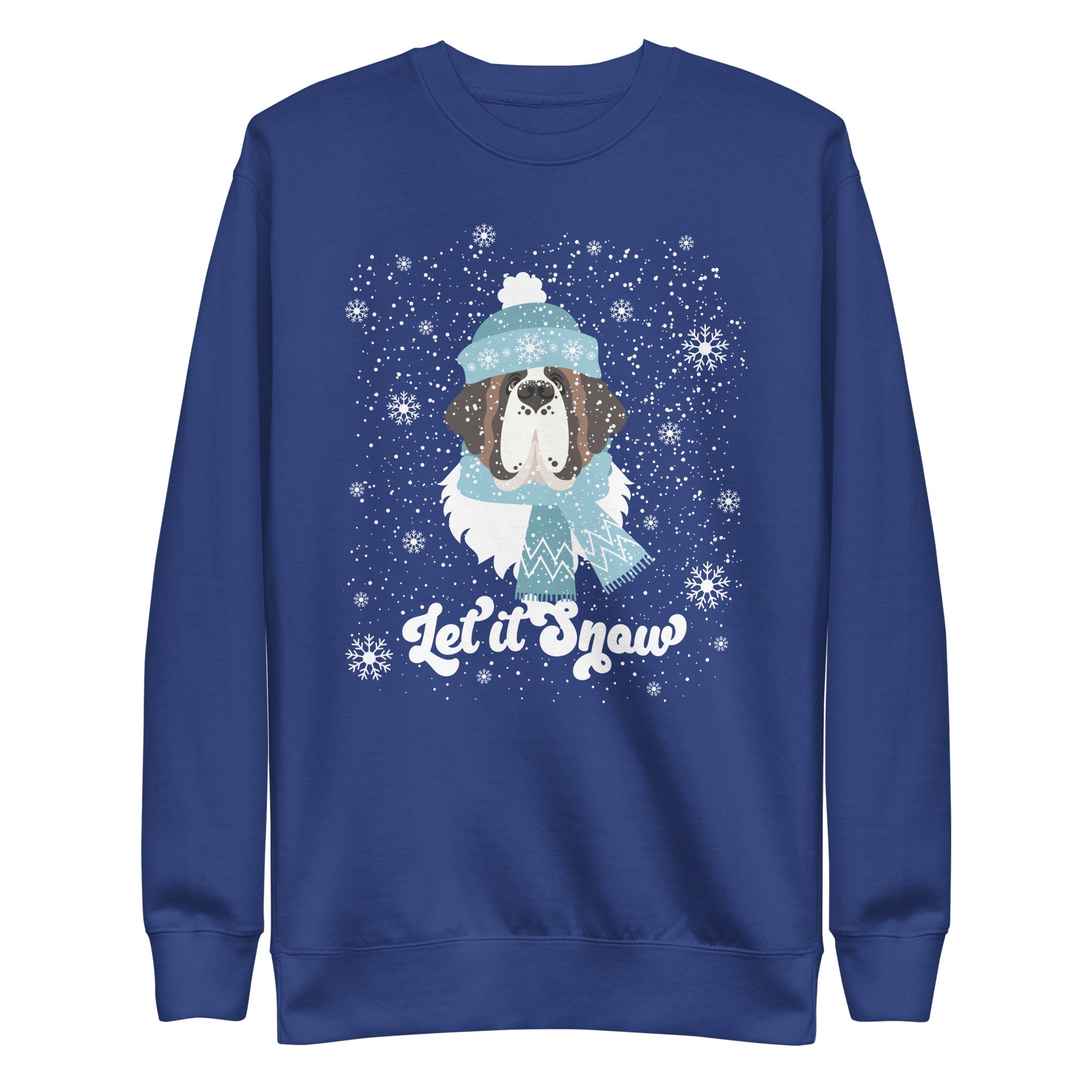 Let It Snow St Bernard Premium Sweatshirt - Lucy + Norman